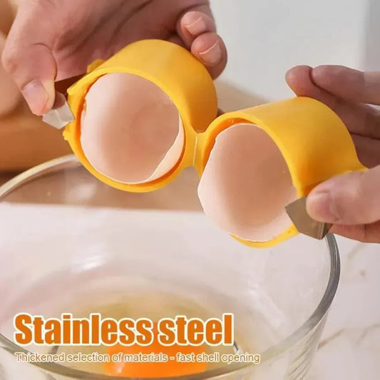 Egg Shell Opener and Separator Tool