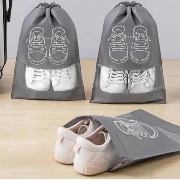 Travel Shoe Storage Bags with Drawstring Pack of 10