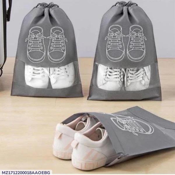 Travel Shoe Storage Bags with Drawstring Pack of 10
