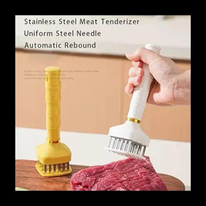 Stainless Steel Meat Tenderizer - 24 Needle Professional Tenderizing Tool