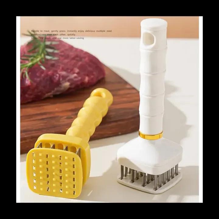Stainless Steel Meat Tenderizer - 24 Needle Professional Tenderizing Tool