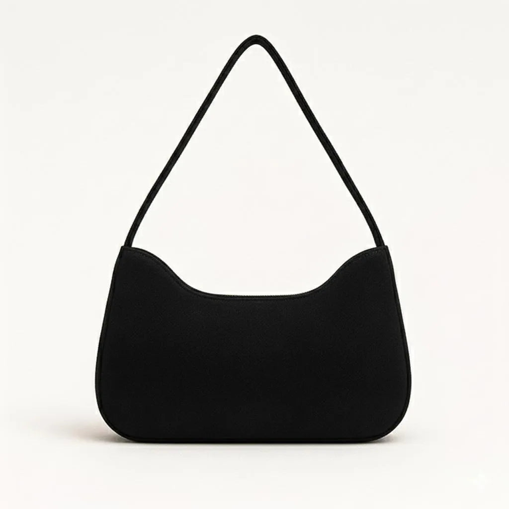 Girl's Black Hobo Bag Silver Hardware PU Leather Shoulder Bag | Buy Online in Pakistan at MetroCart – Girl's | MetroCart Pakistan