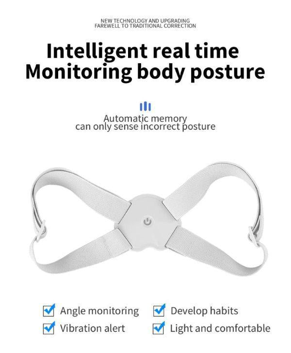 Smart Posture Corrector Intelligent Vibration Sensor USB Rechargeable