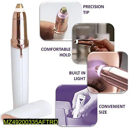 Eyebrow Hair Removal Pen - Flawless Electric Trimmer with Built-in Light