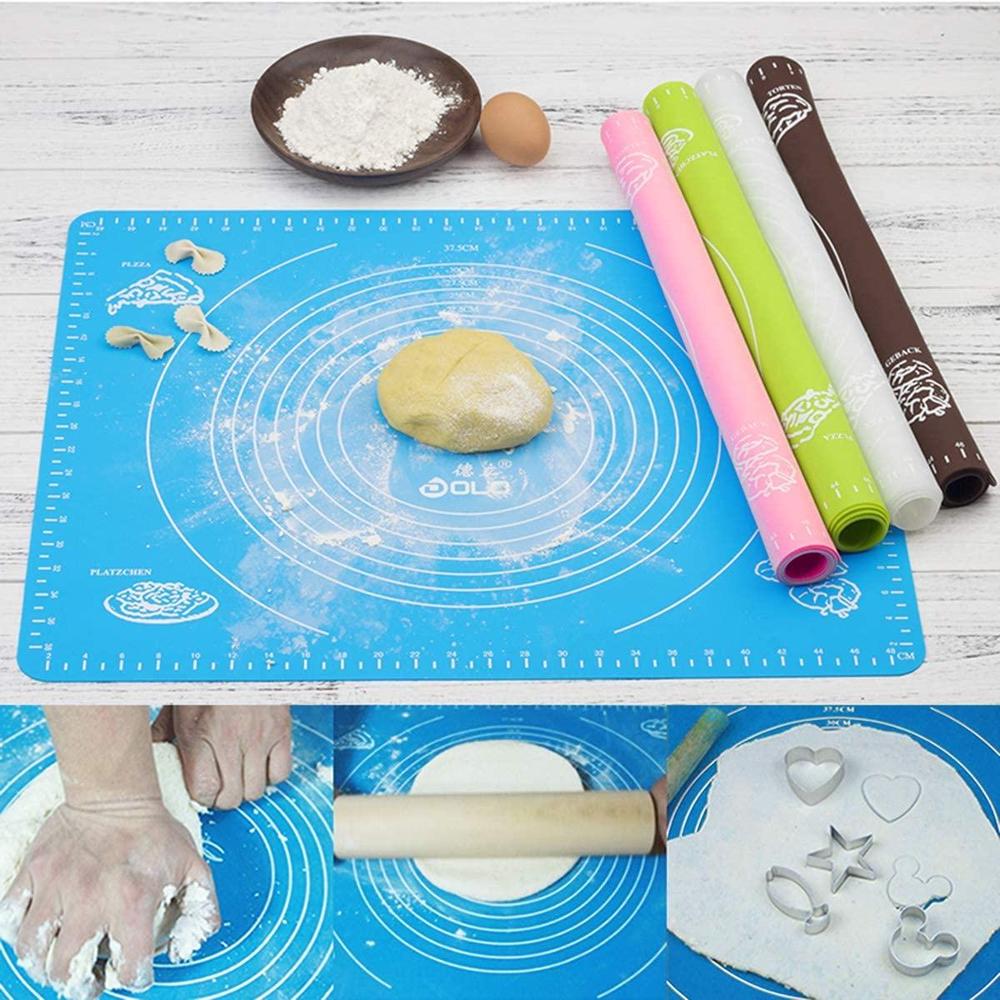 Silicone Roti Mat - Non-Stick Kneading & Rolling Mat with Measurements