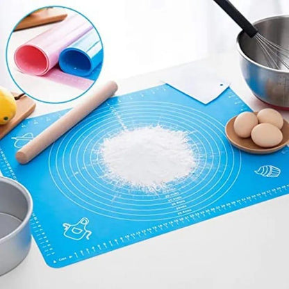 Silicone Roti Mat - Non-Stick Kneading & Rolling Mat with Measurements