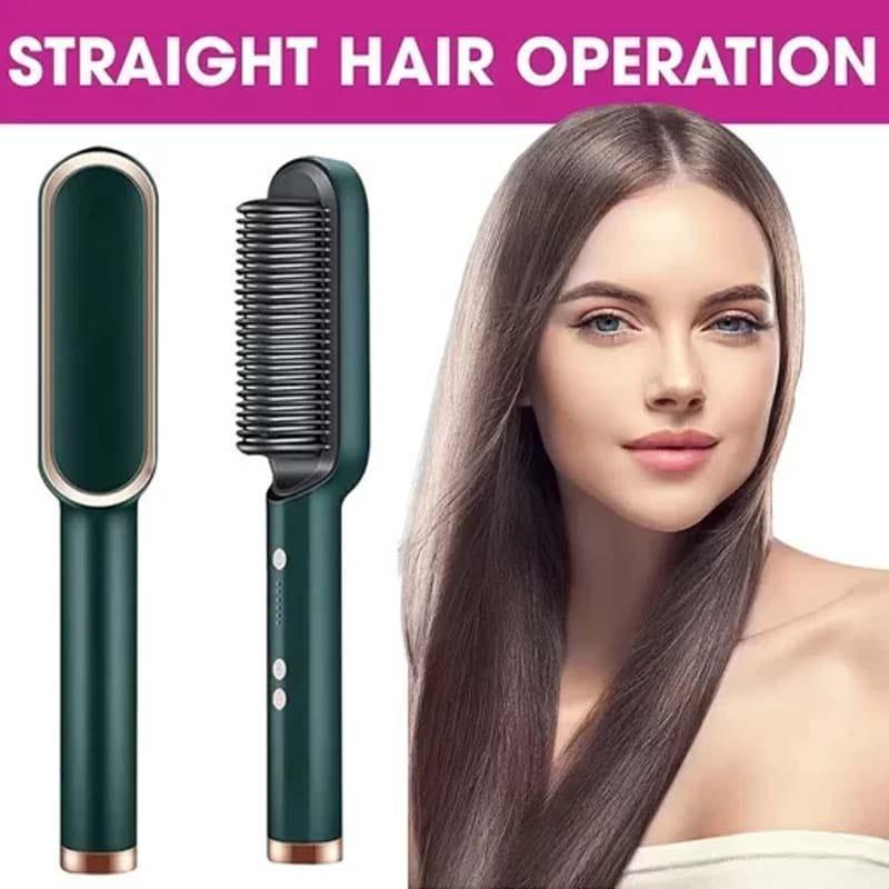Electric Hair Straightener Brush - Anti-Scalding Design | Buy Online in Pakistan at MetroCart – Electric | MetroCart Pakistan