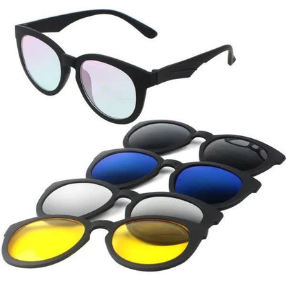 Magic Vision 5-in-1 Magnetic Clip-On Sunglasses UV400 Protection | Buy Online in Pakistan at MetroCart – Magic | MetroCart Pakistan