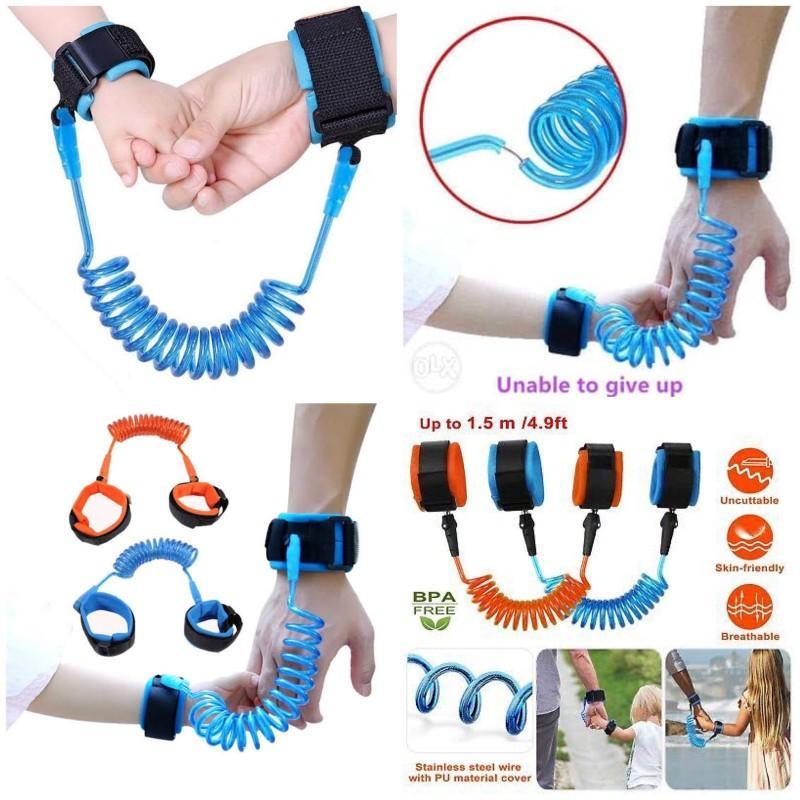 Kid's Anti-Lost Wrist Strap - 1.5M Safety Leash with Adjustable Velcro Straps