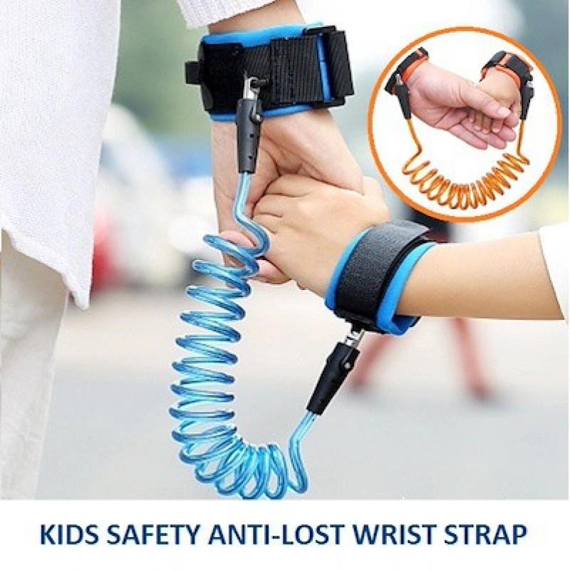Kid's Anti-Lost Wrist Strap - 1.5M Safety Leash with Adjustable Velcro Straps