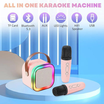 Portable LED Karaoke Speaker Set 2 Microphones | Buy Online in Pakistan at MetroCart – Portable | MetroCart Pakistan
