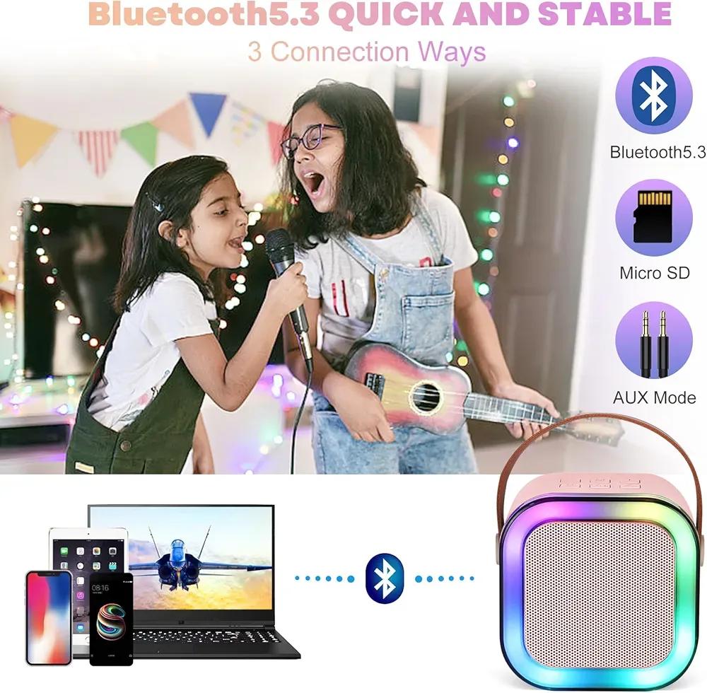 Portable LED Karaoke Speaker Set 2 Microphones | Buy Online in Pakistan at MetroCart – Portable | MetroCart Pakistan