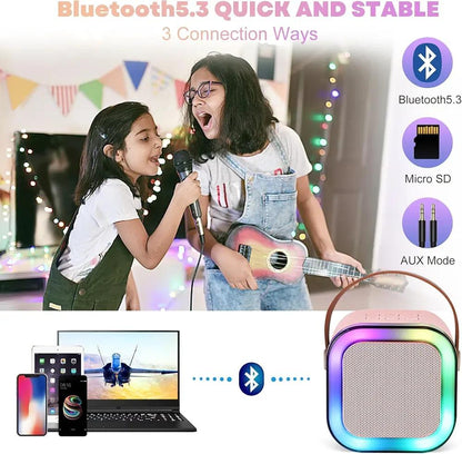 Portable LED Karaoke Speaker Set 2 Microphones | Buy Online in Pakistan at MetroCart – Portable | MetroCart Pakistan