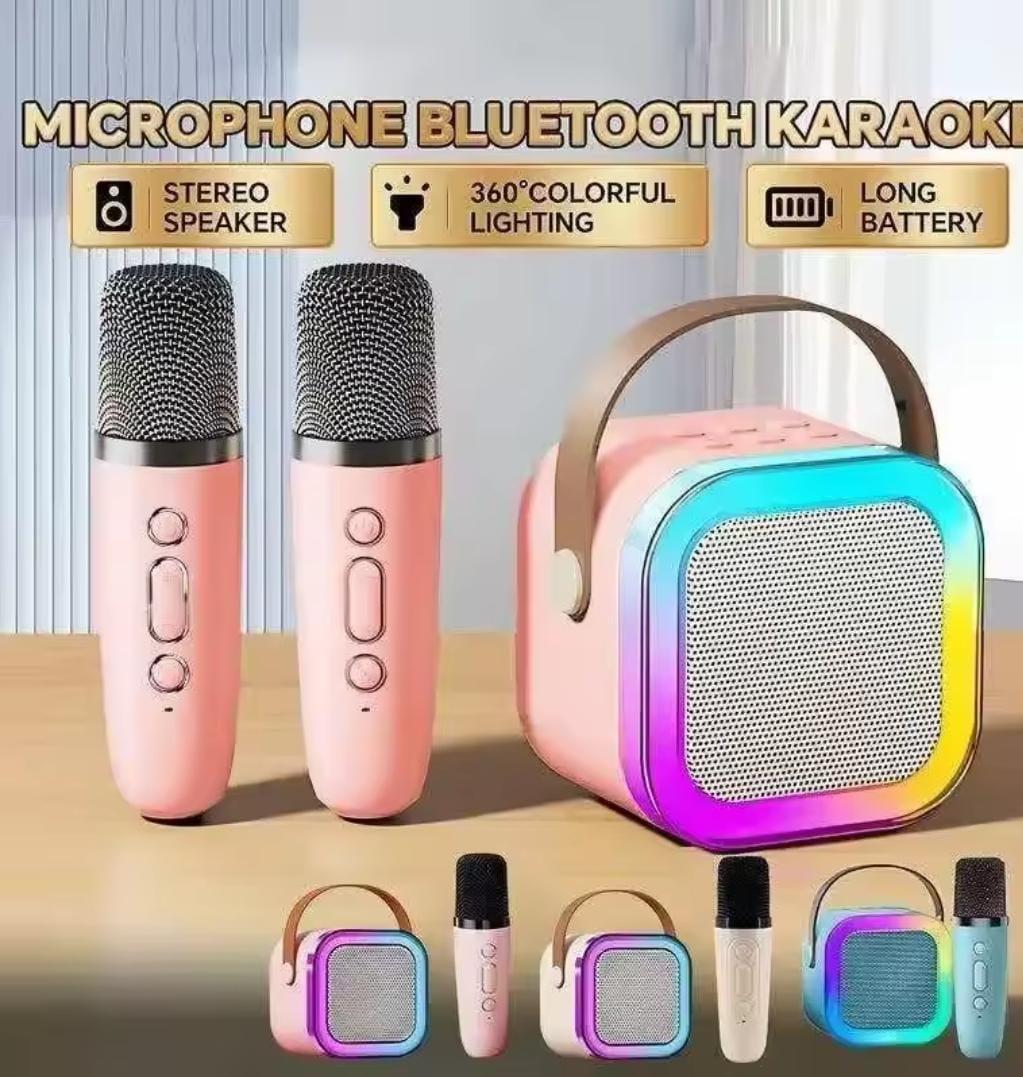 Portable LED Karaoke Speaker Set 2 Microphones | Buy Online in Pakistan at MetroCart – Portable | MetroCart Pakistan