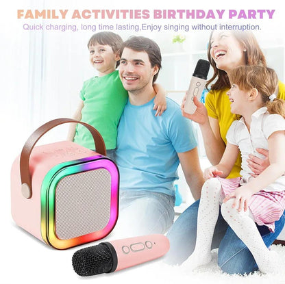 Portable LED Karaoke Speaker Set 2 Microphones | Buy Online in Pakistan at MetroCart – Portable | MetroCart Pakistan