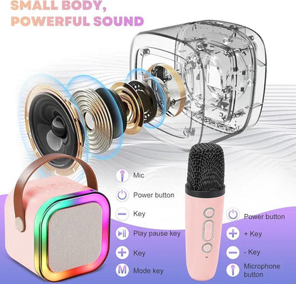 Portable LED Karaoke Speaker Set 2 Microphones | Buy Online in Pakistan at MetroCart – Portable | MetroCart Pakistan