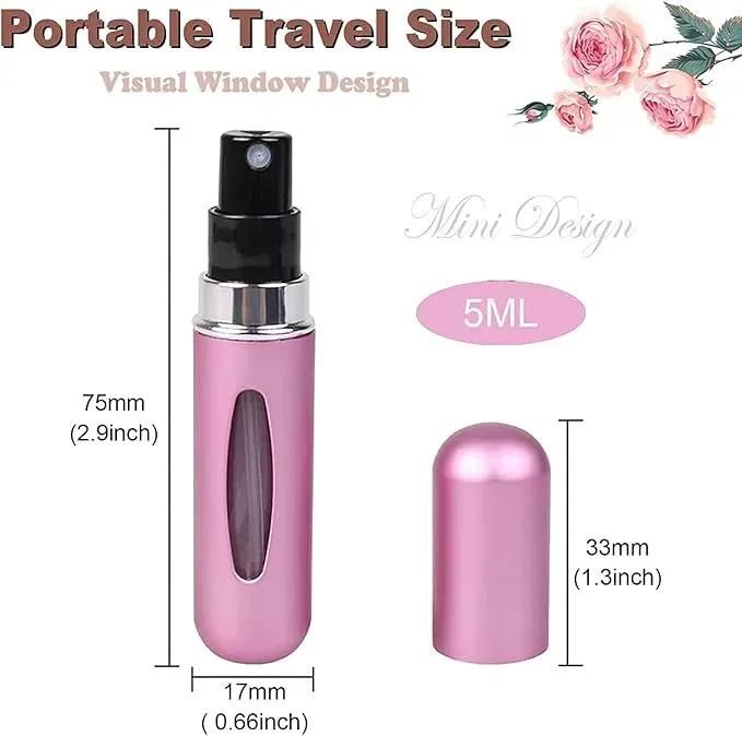 Reusable Perfume Atomizer 5ml Travel Spray Bottle 10 Pack