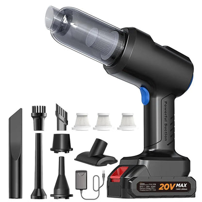 Rechargeable Cordless Handheld Vacuum 12 Attachments