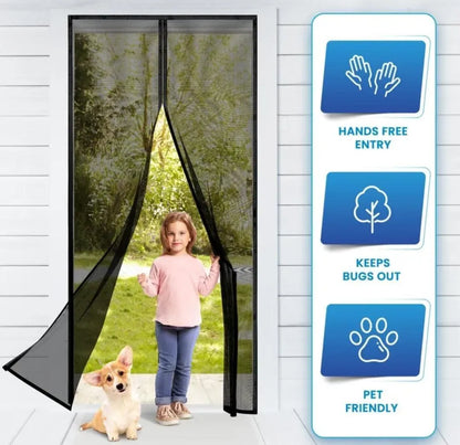 Magic Mesh Magnetic Screen Door 80x36 Inch Pack of 2