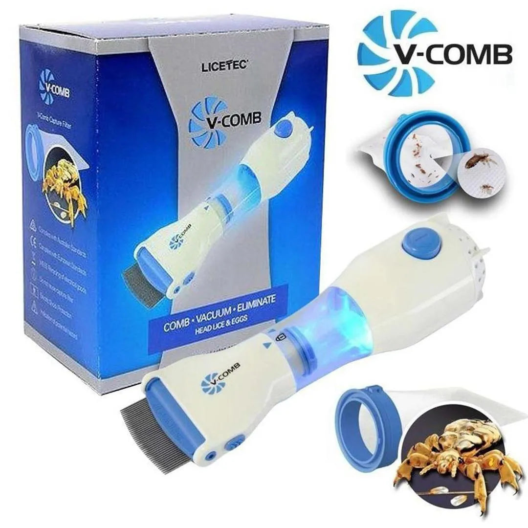 V-Comb Anti-Lice Electric Vacuum Comb - Chemical-Free Treatment | Buy Online in Pakistan at MetroCart – V-Comb | MetroCart Pakistan