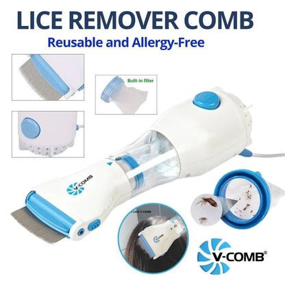 V-Comb Anti-Lice Electric Vacuum Comb - Chemical-Free Treatment | Buy Online in Pakistan at MetroCart – V-Comb | MetroCart Pakistan