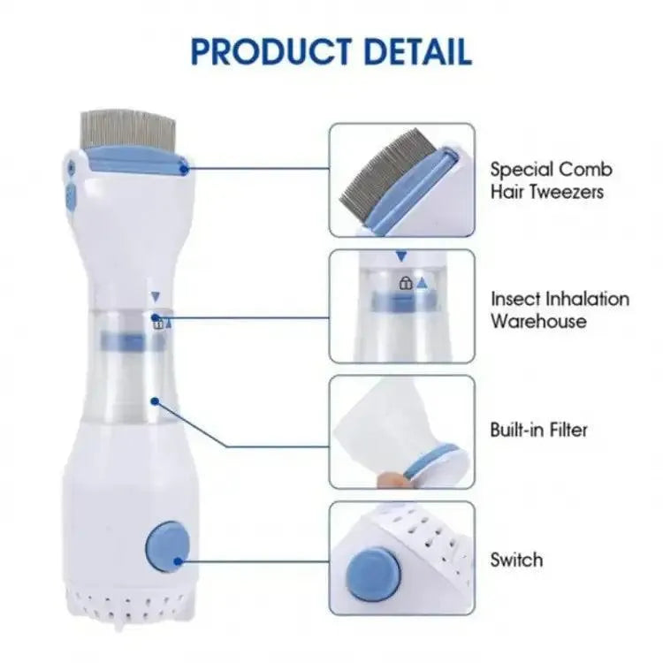 V-Comb Anti-Lice Electric Vacuum Comb - Chemical-Free Treatment | Buy Online in Pakistan at MetroCart – V-Comb | MetroCart Pakistan
