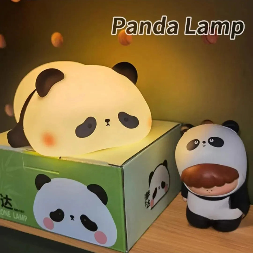 Silicone Panda Night Lamp USB Rechargeable Touch Control