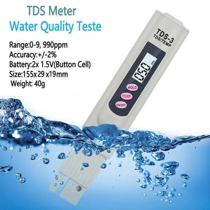 Water TDS EC Meter Digital Tester Pen