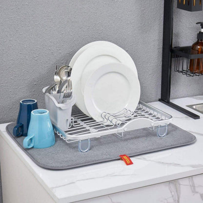 Foldable Dish Drying Mat with Rack Absorbent | Buy Online in Pakistan at MetroCart – Foldable | MetroCart Pakistan