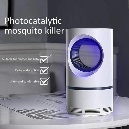 USB Mosquito Killer Lamp - Photocatalytic UV LED Trap with Silent Fan