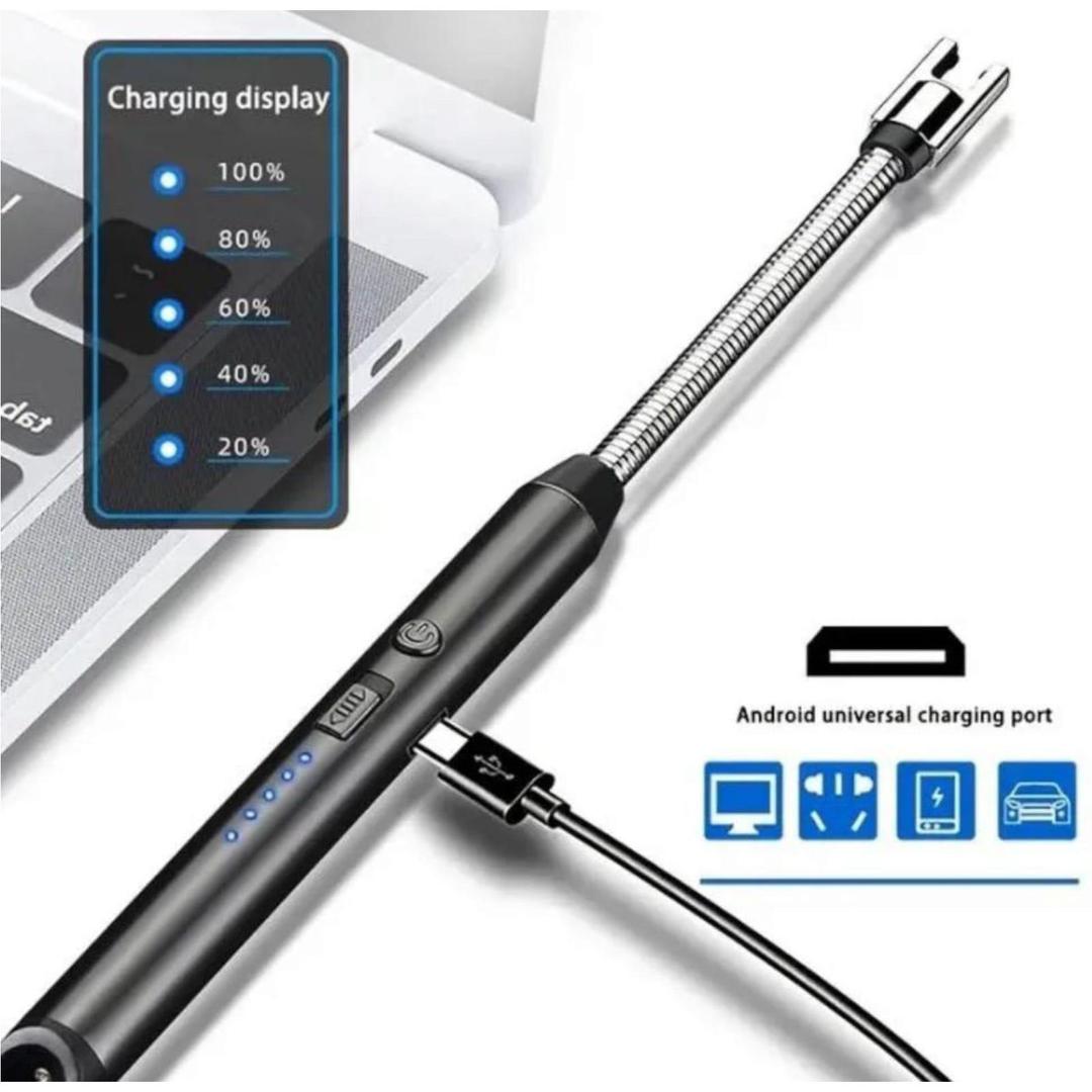 Rechargeable Arc Lighter - USB Electric Pulse Igniter with 360° Flexible Neck