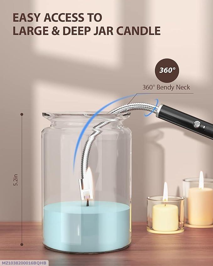 Rechargeable Arc Lighter - USB Electric Pulse Igniter with 360° Flexible Neck