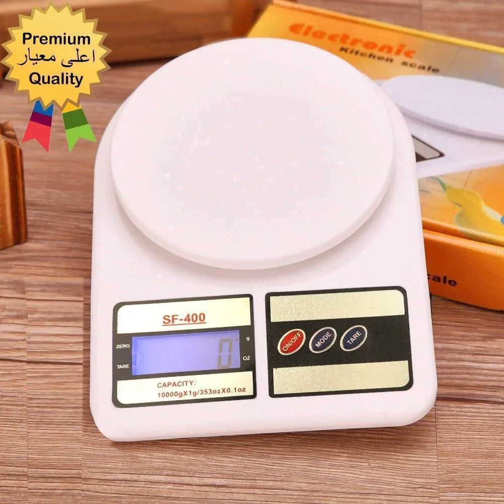 Digital Kitchen Scale SF-400 - 10kg Capacity with LED Display & Free Batteries | Buy Online in Pakistan at MetroCart – Digital | MetroCart Pakistan