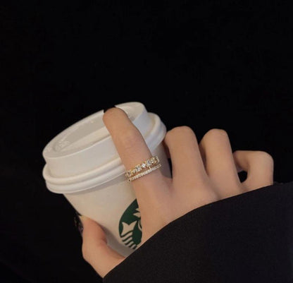 Gold Plated Triple Band Stackable Ring