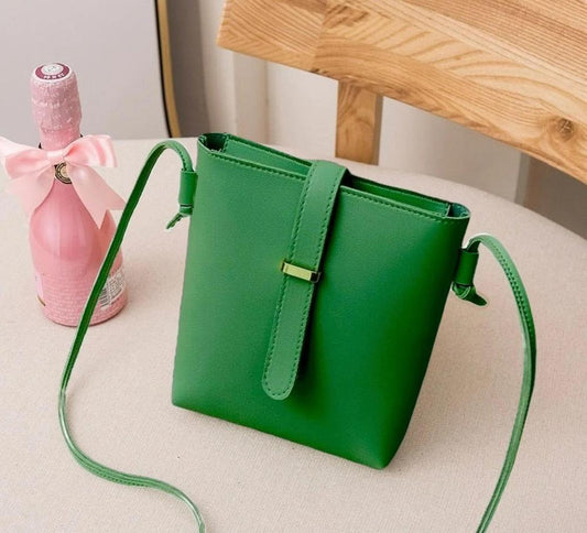 Women's Emerald Green PU Leather Crossbody Bag