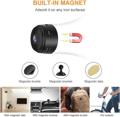 Mini WiFi Security Camera Magnetic Night Vision