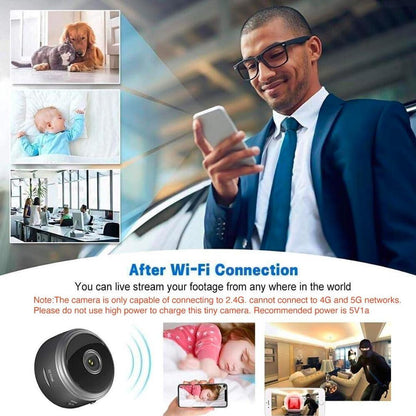 Mini WiFi Security Camera Magnetic Night Vision