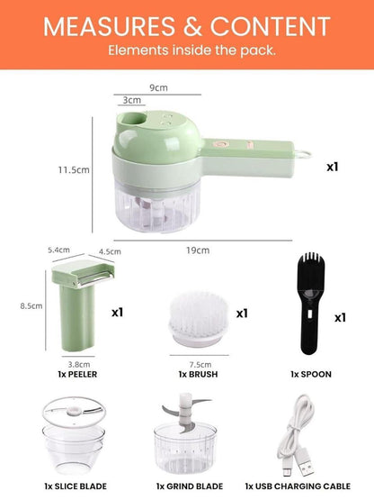 Electric Vegetable Cutter with Auto-Clean | Buy Online in Pakistan at MetroCart – Electric | MetroCart Pakistan