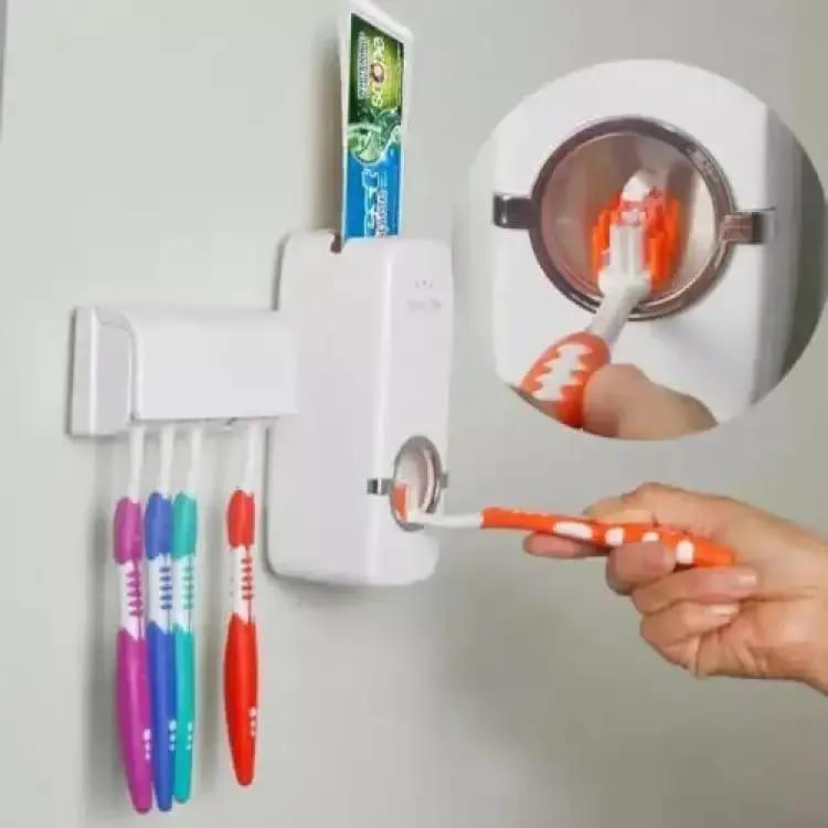 Automatic Toothpaste Dispenser Toothbrush Holder