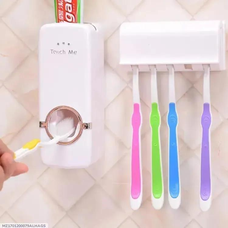 Automatic Toothpaste Dispenser Toothbrush Holder