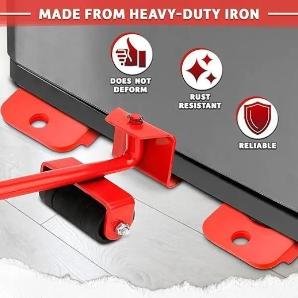 Heavy-Duty Furniture Mover Tool Set Lifting Lever