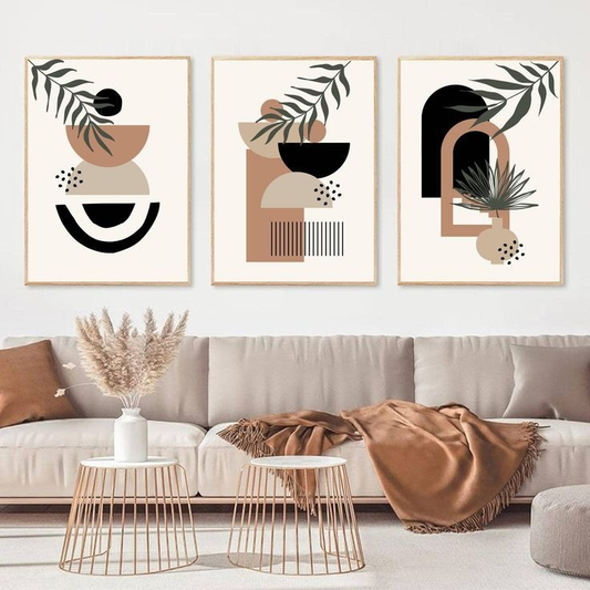 Abstract Wall Art Frames 8x11" Set of 3