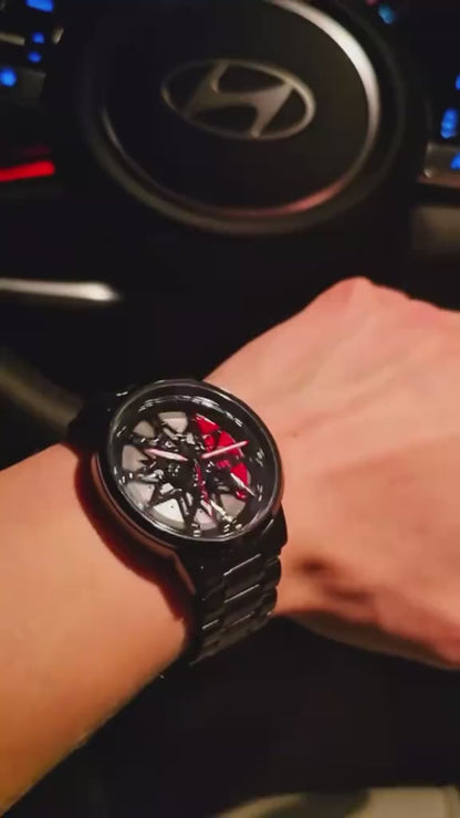 Spinning Wheel Watch Stainless Steel Bracelet Automotive | Buy Online in Pakistan at MetroCart