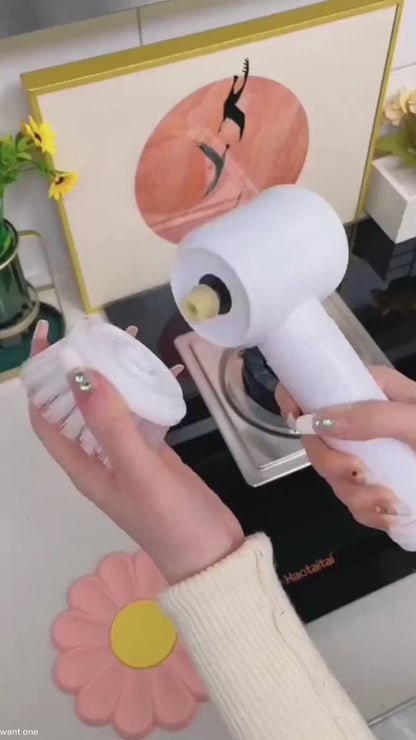 Electric Cleaning Brush - 360° Rotating Scrubber with 5 Attachments for Kitchen & Bathroom