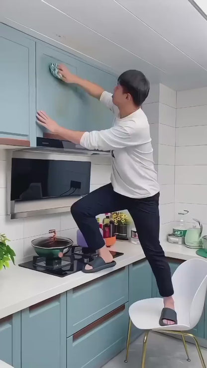 360° Rotating Triangular Mop - Self-Wringing with 3 Microfiber Pads & Stainless Steel Handle