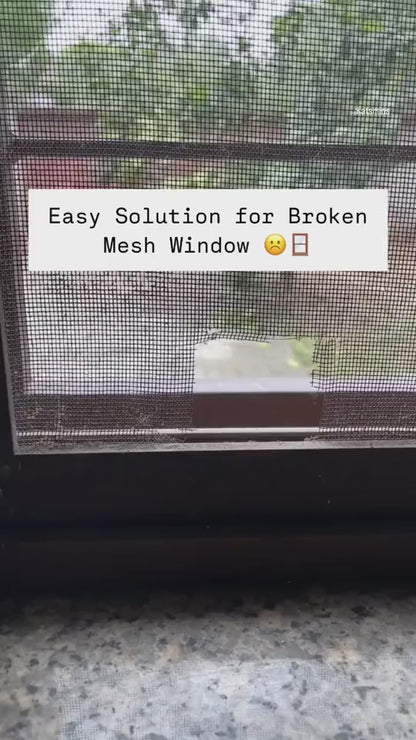 Mesh Roll Tape Window Screen Repair Patch – Strong Self-Adhesive Fiberglass (2 Meter)