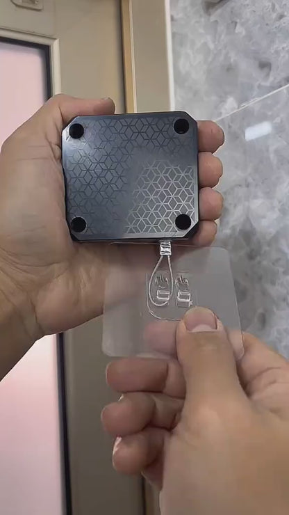 Automatic Door Closer - Punch-Free Self-Closing System with Retractable Cable