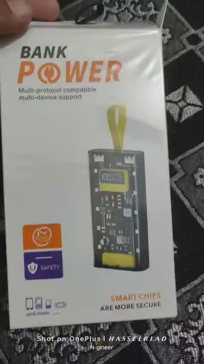 66W Super Fast Charging Transparent Power Bank 20000mAh Digital Display | Buy Online in Pakistan at MetroCart