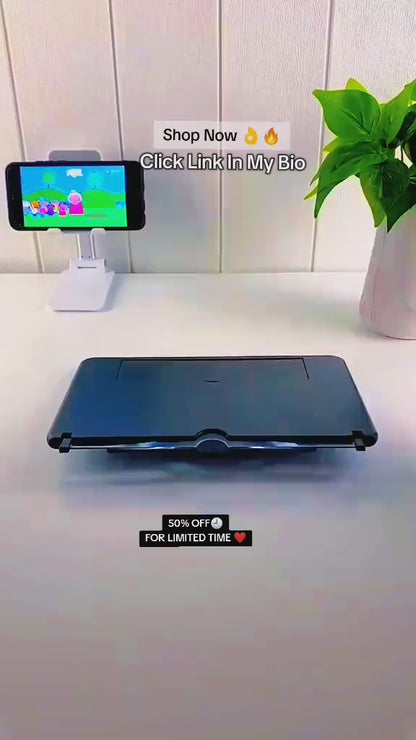Mobile Phone Video Amplifying Screen - 8.5 Inch HD Screen Magnifier Stand