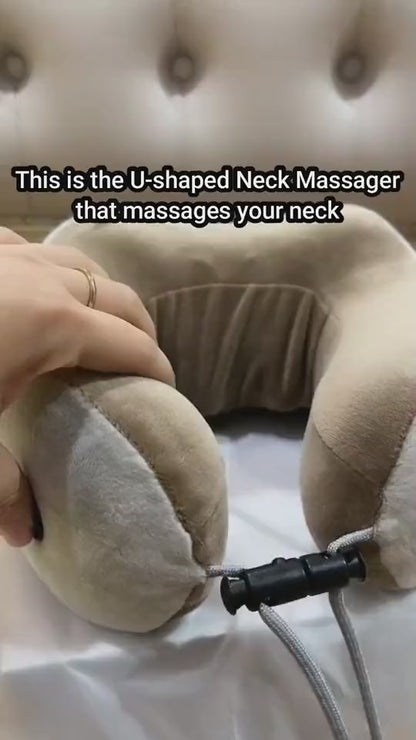 Rechargeable Neck Massager U-Shaped Pillow Portable Shoulder Cervical Massage